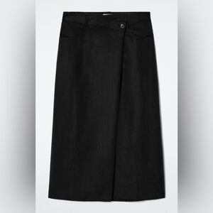 COS Black Midi Skirt
